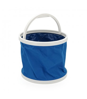 Відро складане туристичне, об'єм 9літрів, 24*22см, Blue
