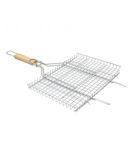 Решітка нержавіюча прямокутна для гриля - барбекю 360 * 250 мм, ОЕМ