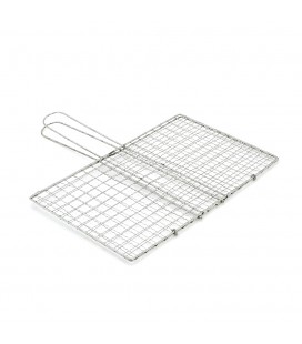 Решiтка для гриля, 25х16,5 см, ручка 14 см, нержавіюча сталь