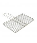 Решiтка для гриля, 28х17 см, ручка 15 см, нержавіюча сталь