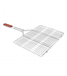 Решітка-гриль, 43.5x30.5x71 cm, метал, дерев'яна ручка