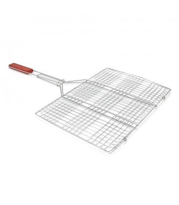 Решітка-гриль, 43.5x30.5x71 cm, метал, дерев'яна ручка