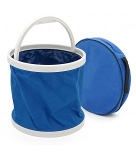Відро складане туристичне, з чохлом, об'єм 20 літрів, 24*30.5см, Blue