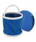 Відро складане туристичне, з чохлом, об'єм 20 літрів, 24*30.5см, Blue