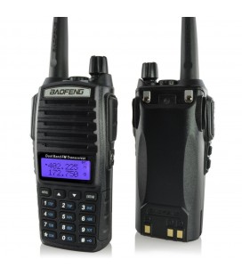 Беспроводная рация Baofeng UV82-5W c дисплеем, FM- радио, корпус пластмасс, частота 400-470MHz, Black, BOX