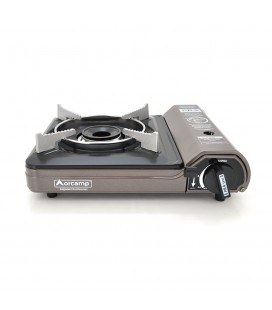 Портативная газовая плита Aorcamp CK-505, под газовые баллоны бутан и пропан-бутан, Black, Case