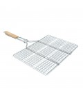 Решiтка-гриль подвійна, 40-30cm, нержавіюча сталь