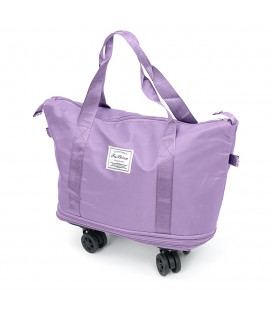 Дорожня сумка-трансформер, 55х22х80 cm, 56-75 л., Коліщатка, Violet, 1,1 кг