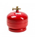 Газовий балон ПРОПАН 2кг (4,8л), тиск 18BAR, 2200Вт, витрата 145 г/год + пальник 20448, Red, Q4