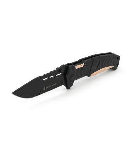 Ніж складний Browning-117, алюміній + сталь, довжина 215 мм, 200 гр, Black