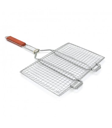 Решітка-гриль, 36x23x58 cm, метал, дерев'яна ручка