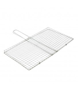 Решiтка для гриля, 38,5х21 см, ручка 13,5 см, нержавіюча сталь