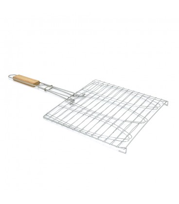 Решiтка-гриль для риби, подвійна, 28х28 cm, нержавіюча сталь
