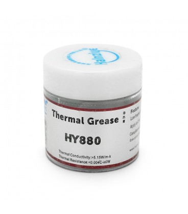Паста термопровідна HY-880 10g, банку, Grey, 5,15W / m-K, 0.004 ° C-in² / W, -30 ° ≈340 °, Блистер Q50