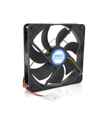 Кулер корпусний Pccooler F142, 140x140x25mm, 12V/0.08A, RPM 900±10%, 3-pin + MOLEX, Black, Box