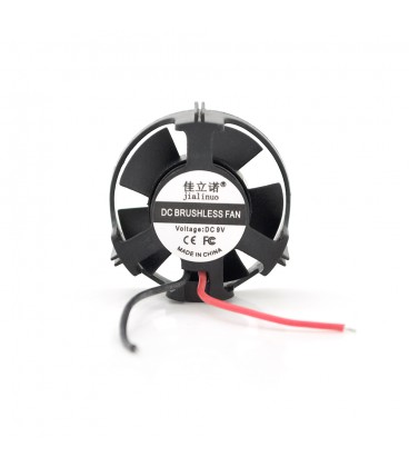 Кулер корпусный JLN3010, 30x30x10mm, 9V/0.08A/0.7W, 2-pin, под пайку, Black, OEM