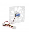 Кулер корпусний 12025 DC sleeve fan 4pin - 120*120*25мм, 12V/0,15A, 1900об/хв, Blue