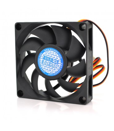 Кулер корпусний Pccooler F72, 70x70x15mm, 12V/0.26A, RPM 2500±10%, 3-pin, Black, Box