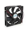 Кулер корпусний Merlion EZF 12025, 120x120x25mm, RPM 1100±10%, 12V/0.3A, 2-pin, Black, OEM