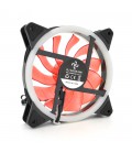Кулер корпусний 12025 DC sleeve fan 3pin + 4pin - 120*120*25мм, 12V, 1200об/хв, Red, двосторонній