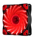 Кулер корпусний 12025 DC sleeve fan 3pin + 2pin - 120 * 120 * 25мм, 12V, 1100об / хв, 15LED, Red