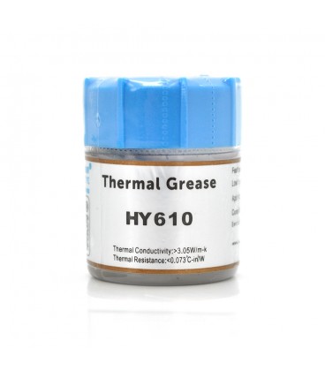Паста термопровідна HY-610 15g, банку, Gold, 3,05W / m-K, 0.073 ° C-in² / W, -30 ° ≈280 °, В'язкість -1K cPs, OEM Q40