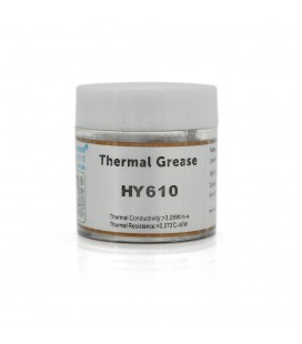 Паста термопровідна HY-610 10g, банку, Gold, 3,05W / m-K, 0.073 ° C-in² / W, -30 ° ≈280 °, В'язкість -1K cPs, OEM Q38