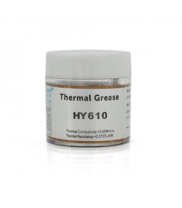 Паста термопровідна HY-610 10g, банку, Gold, 3,05W / m-K, 0.073 ° C-in² / W, -30 ° ≈280 °, В'язкість -1K cPs, OEM Q38