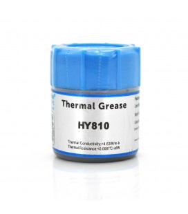 Паста термопровідна HY-810 15g, банку, Grey, 4,63W / m-K, 0.0087 ° C-in² / W, -30 ° ≈280 °, OEM Q40