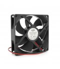 Кулер корпусний BRUSHLESS, 92x92x25mm, 12V/0.15A, 2-pin, Black, OEM