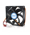 Кулер корпусний Pccooler F92, 90x90x25mm, 12V/0.08A, RPM 1300±10%, 3-pin + MOLEX, Black, Box