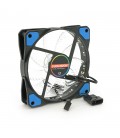Кулер корпусний 12025 DC sleeve fan 3pin + 4pin - 120*120*25мм, 12V, 1100об/хв, Blue