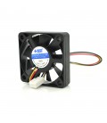 Кулер корпусний Merlion 5010, 50x50x10mm, 12V/0.01A, RPM 1500±15%, 3-pin, Black, OEM