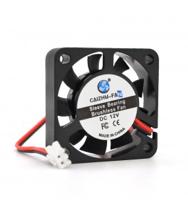 Кулер корпусный Caizhu-Fan 4010, 40x40x10mm, 12V/0.05A, RPM 6500±10%, 2-pin, Black, OEM