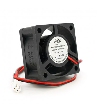 Кулер корпусный Merlion 4020, 40x40x20mm, 12V/0.15A, RPM 1500±15%, 2-pin, Black, OEM