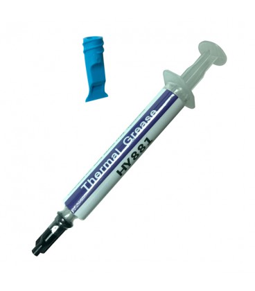 Паста термопровідна HY-881 2g, шприц, Grey, 5,6W / m-K, 0.004 ° C-in² / W, -50 ° ≈340 °, + лопатка, Blister