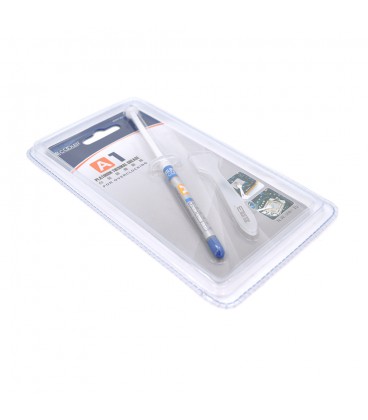 Паста термопровідна PCcooler A1 2g, шприц, Grey, 7.5,0W / m-K, 0.006 ° C-in² / W, -50 ° ≈180 °, В'язкість -85K cPs, блістер Q50
