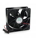 Кулер для охолодження серверних БП 2038 DC sleeve fan 4pin, 120x120x38mm, RPM 6500±10%, 12V/1.65A, Black