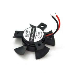 Кулер корпусный JLN3510, 35x35x10mm, 9V/0.09A/0.8W, 2-pin, под пайку, Black, OEM