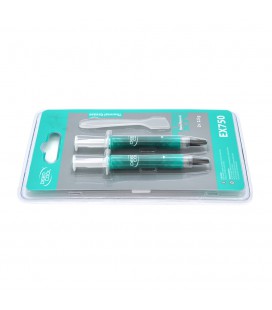 Паста термопроводная DeepCool EX750 5g, шприц, Gray, &gt,6.2 W/m-K, &lt,0,03C-in²/W, -50°≈250°, Вязкость -85K cPs, + лопатка + с