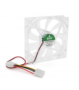 Кулер корпусний 12025 DC sleeve fan 4pin - 120*120*25мм, 12V/0,15A, 1900об/хв, Yellow