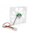 Кулер корпусний 12025 DC sleeve fan 4pin - 120*120*25мм, 12V/0,15A, 1900об/хв, White