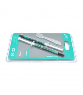 Паста термопроводная DeepCoo lEX750 3g, шприц, Gray, &gt,6.2 W/m-K, &lt,0,03C-in²/W, -50°≈250°, Вязкость -85K cPs, + лопатка + с