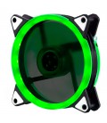 Кулер корпусний 12025 DC sleeve fan 4pin - 120*120*25мм, 12V, 1100об/хв, Green, двосторонній