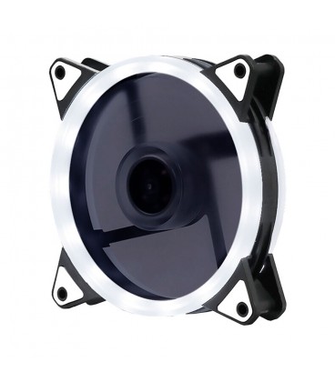 Кулер корпусний 12025 DC sleeve fan 3pin + 4pin - 120*120*25мм, 12V, 1100об/хв, White, двосторонній