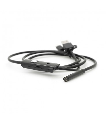 Універсальний ендоскоп 3в1 (USB+MicroUSB/Type-C) для смартфона/ПК, камера 5.5мм, жорсткий кабель 1м, з LED-підсвічуванням, IP67