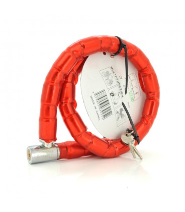 Замок велосипедний на ключі YT2210, довжина 1000мм, Mix color