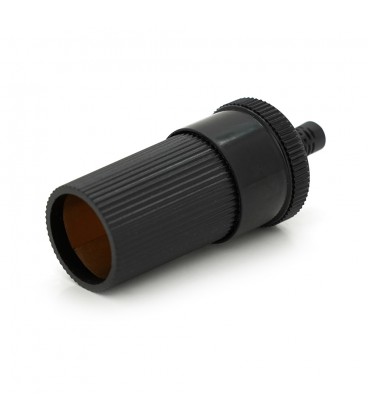 Гніздо Авто прикурювача під шнур, корпус метал, Black