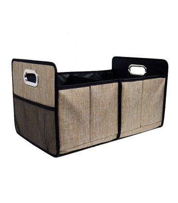 Органайзер складаний у багажник автомобіля, 500x330х290mm, 41.5L, 2 відділення, Grey