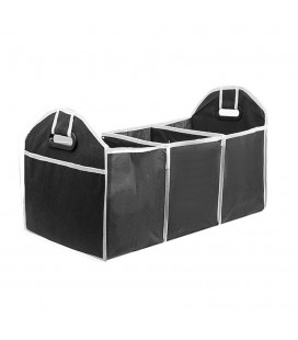Органайзер складаний у багажник автомобіля, 500x325х325mm, 3 відділення, посилені ручки, Black